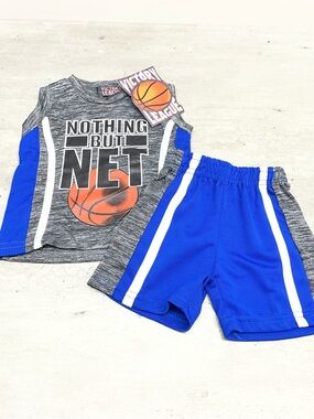 Victory League Basketball Set Baby 0/3M NWT Nothing But Net Sleeveless Outfit